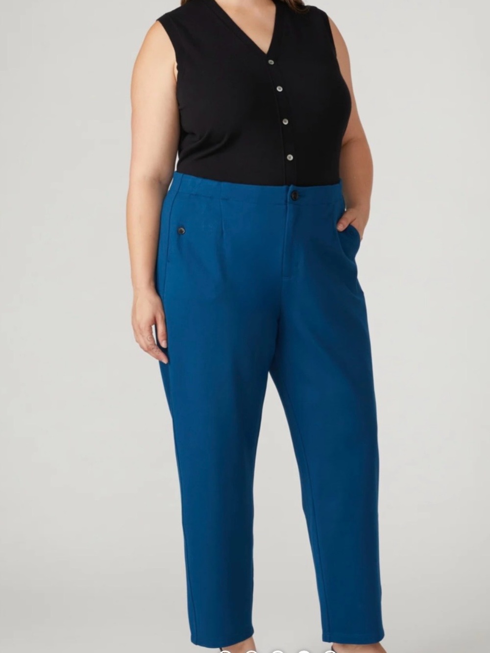 Universal Standard Teal Blue Ponte Pants M 18-20 NWT
